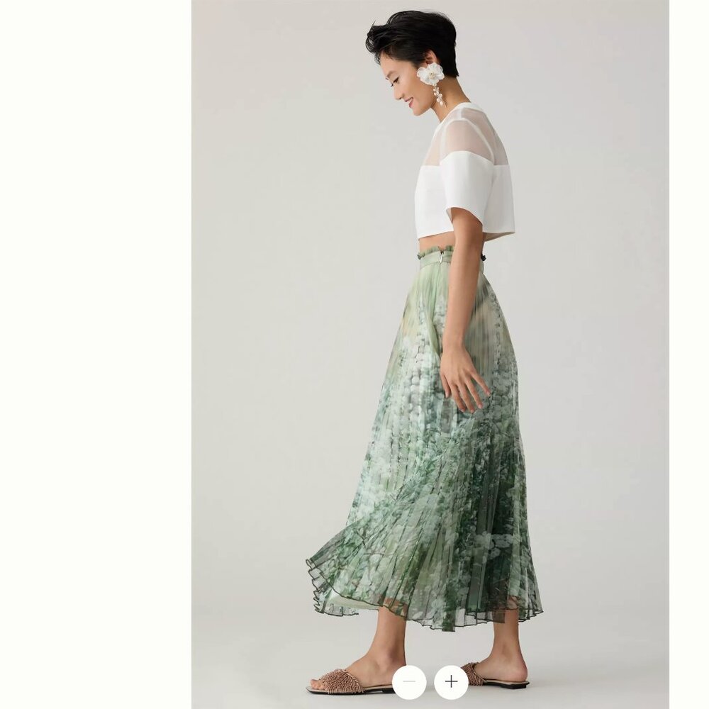 HTF Anthropologie Maeve Pleated Maxi Skirt - Picture 2 of 9